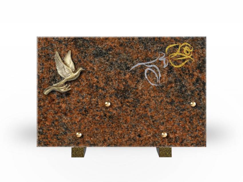 Plaque Granit Rectangle souvenir