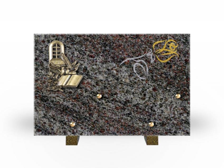 Plaque Granit Rectangle souvenir