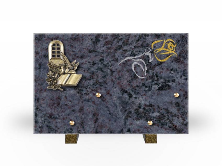 Plaque Granit Rectangle souvenir