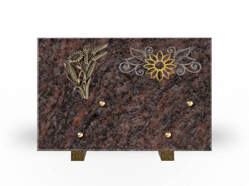 Plaque Granit Rectangle souvenir