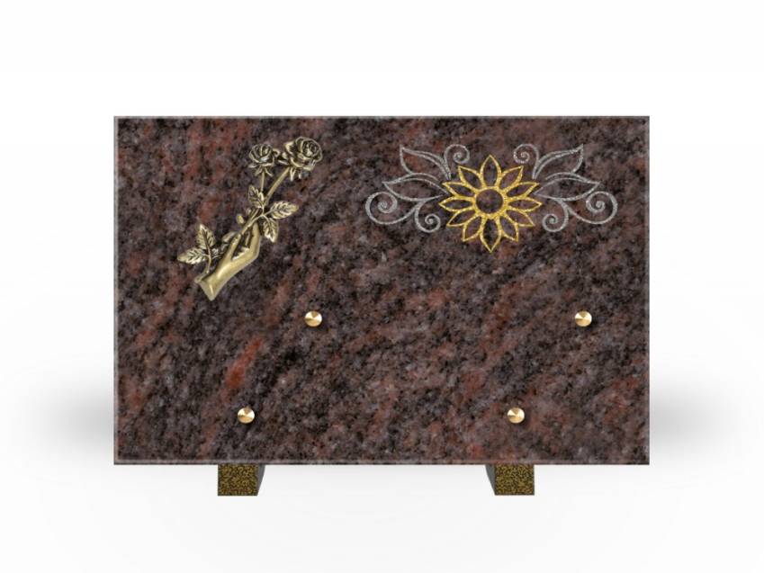 Plaque Granit Rectangle souvenir