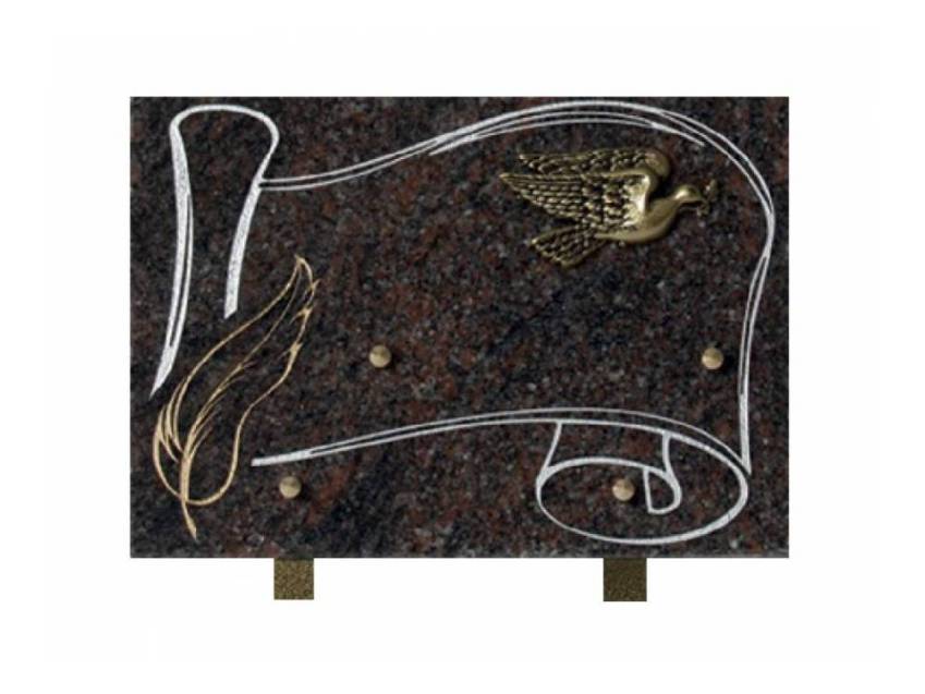 Plaque Granit Rectangle souvenir