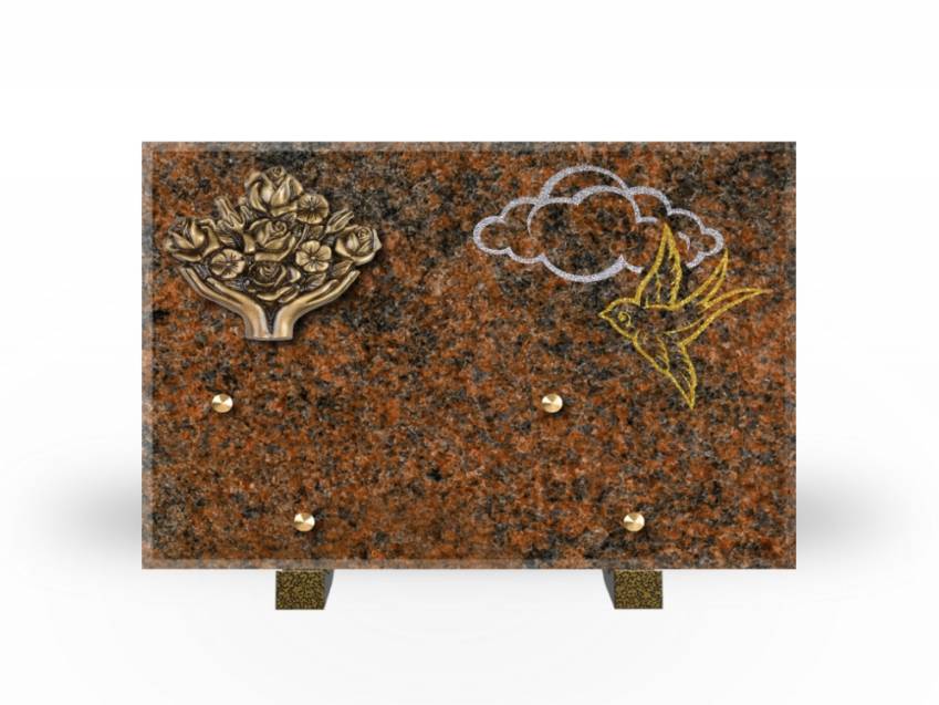 Plaque Granit Rectangle souvenir