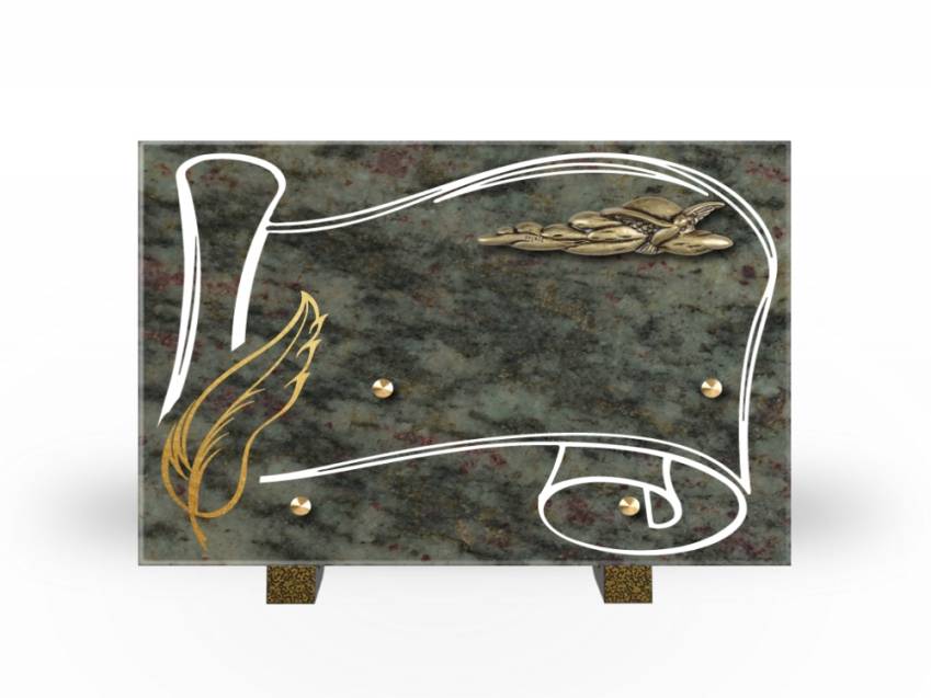 Plaque Granit Rectangle souvenir