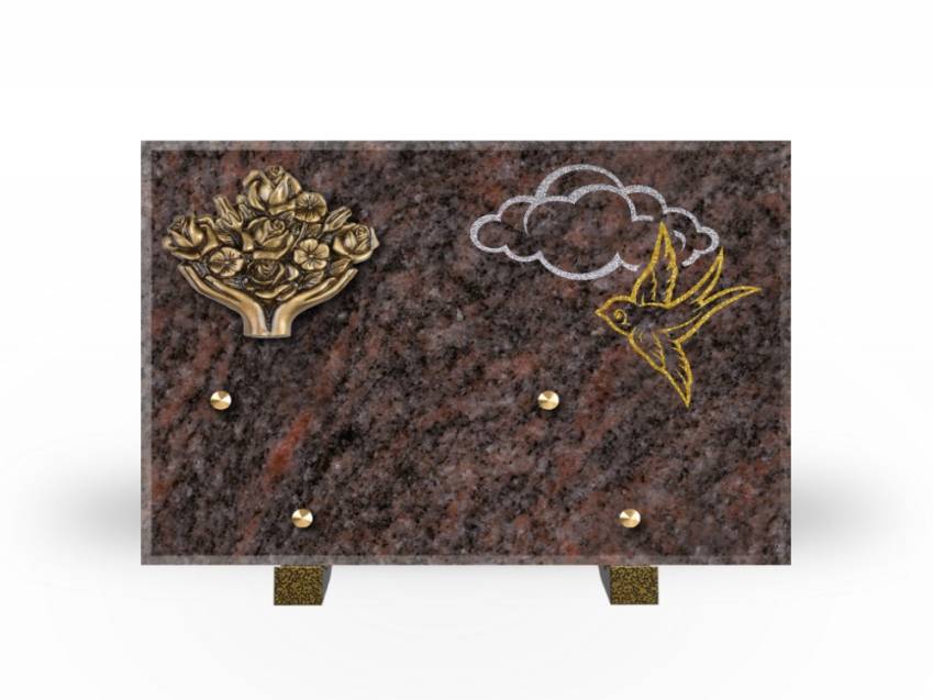 Plaque Granit Rectangle souvenir