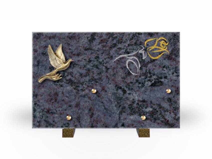 Plaque Granit Rectangle souvenir