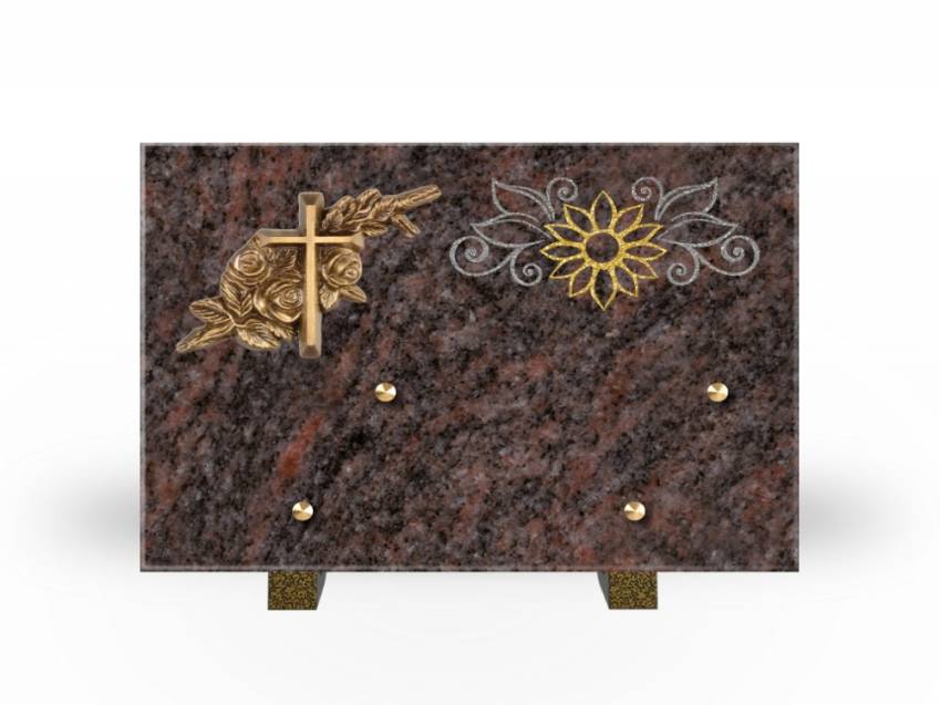 Plaque Granit Rectangle souvenir