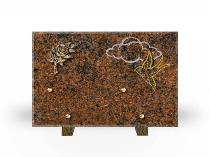 Plaque Granit Rectangle souvenir