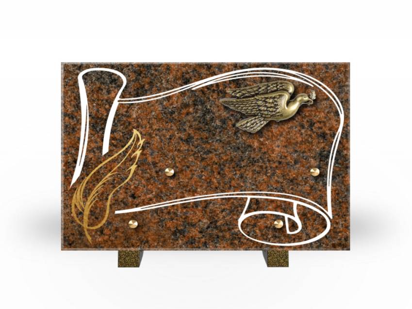 Plaque Granit Rectangle souvenir