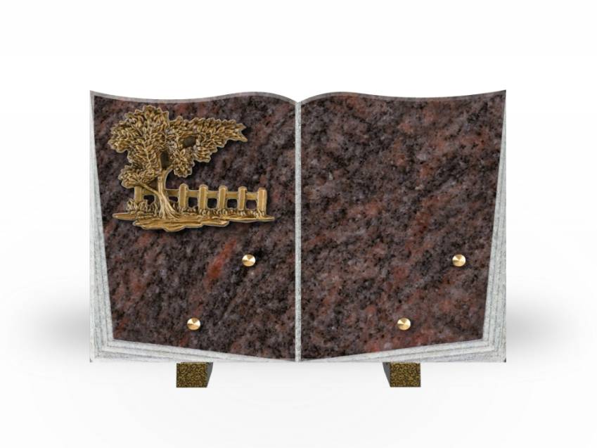 Granite Plaque Tribute Book.