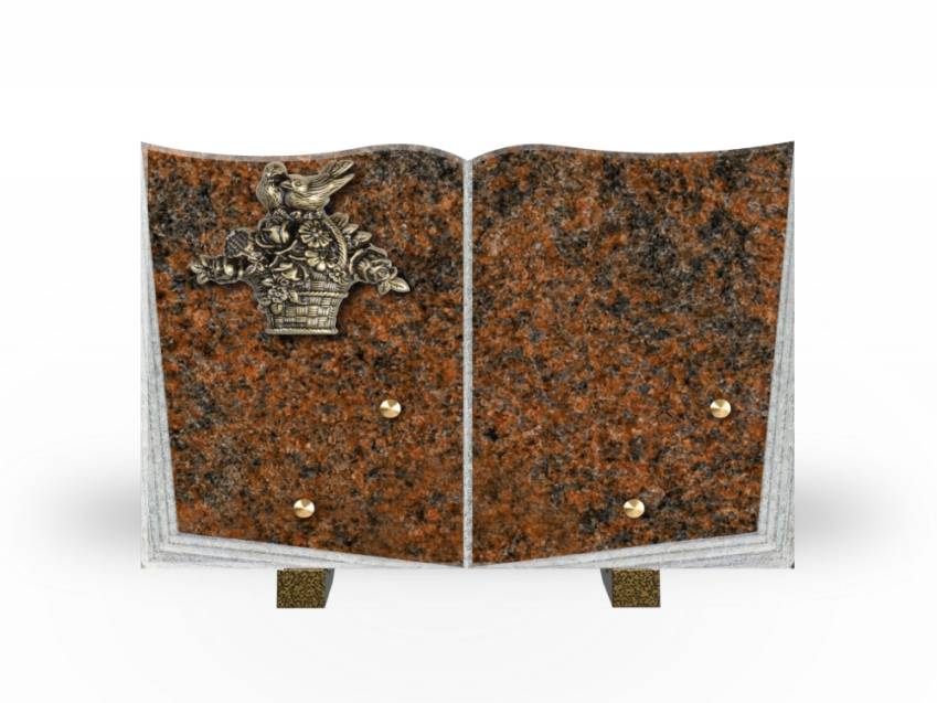 Granite Plaque Tribute Book.