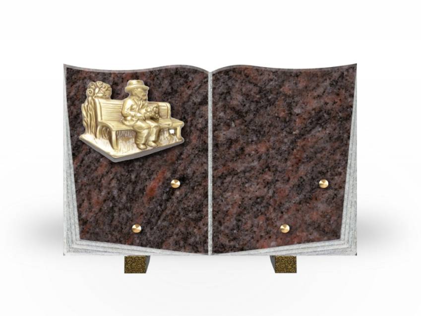 Granite Plaque Tribute Book.