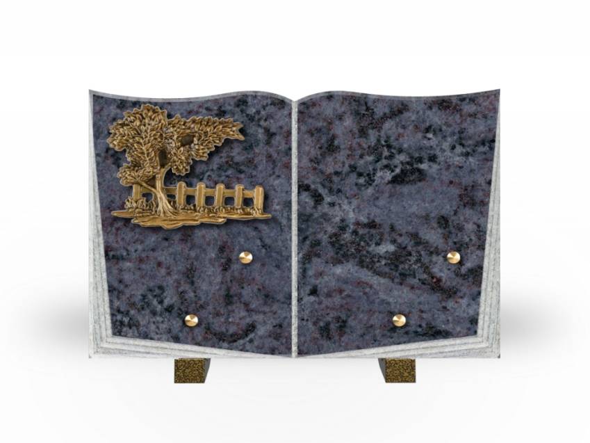 Granite Plaque Tribute Book.