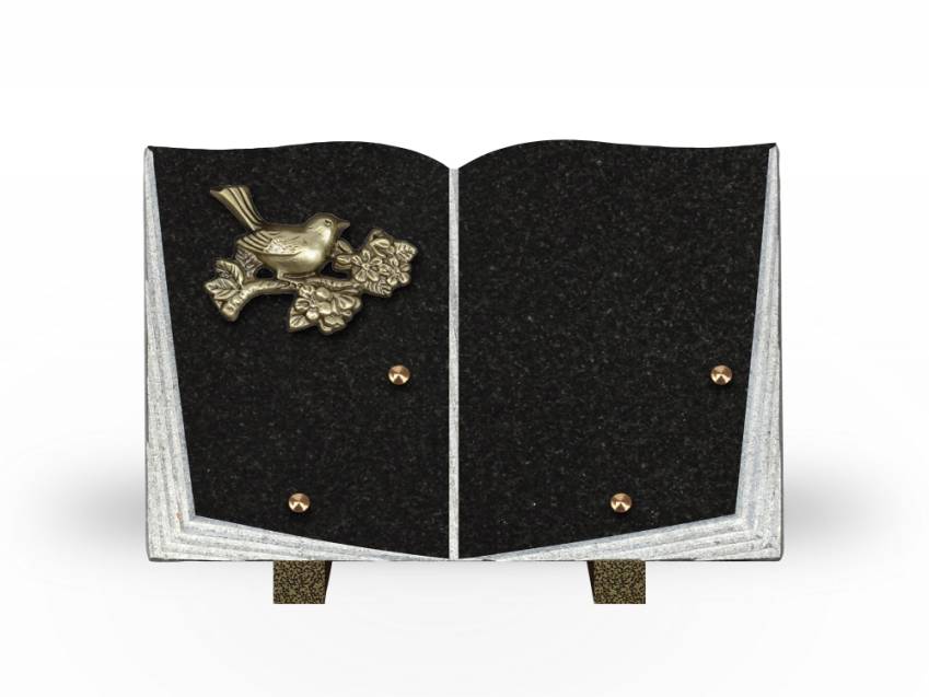 Granite Plaque Tribute Book.