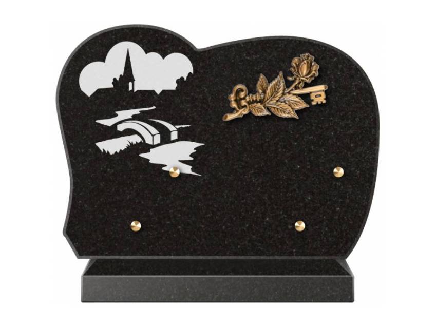 Handmade Granite Memorial Plaque