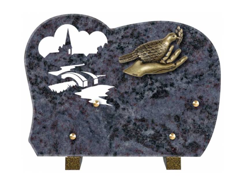 Handmade Granite Memorial Plaque