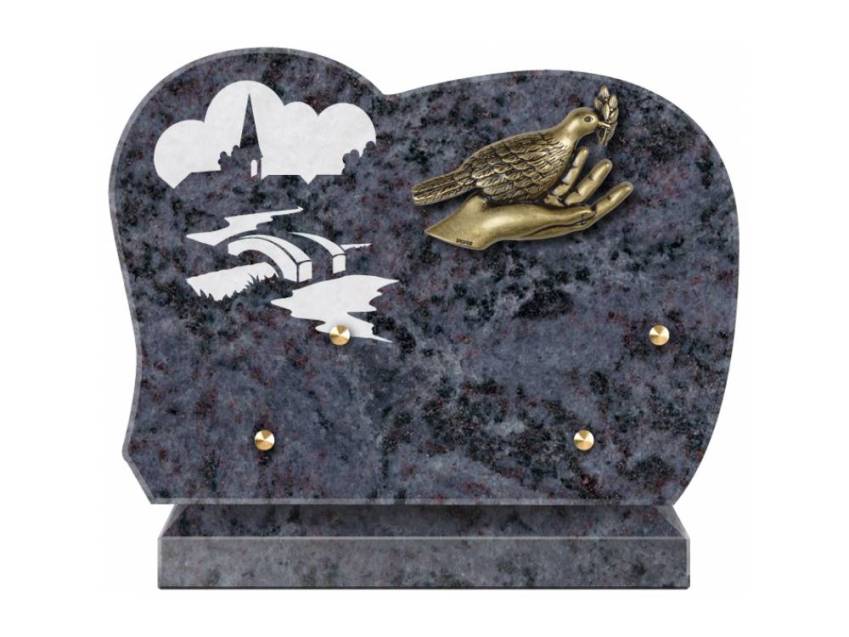 Handmade Granite Memorial Plaque