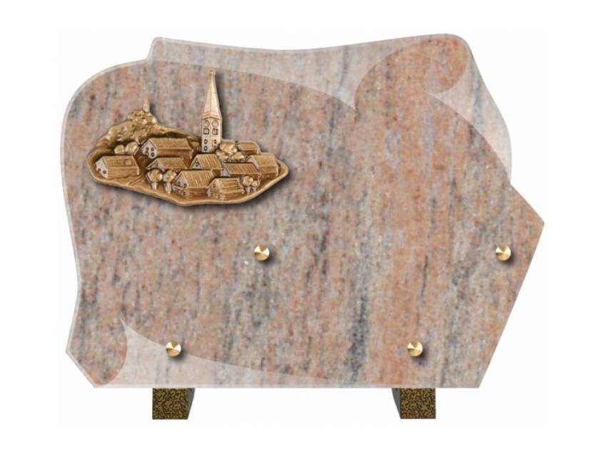 Handmade Granite Memorial Plaque