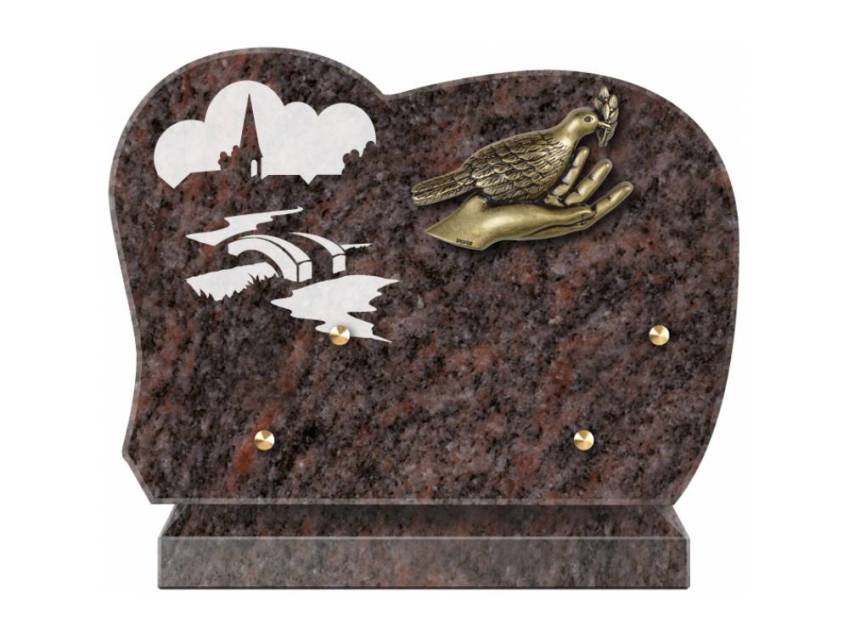 Handmade Granite Memorial Plaque