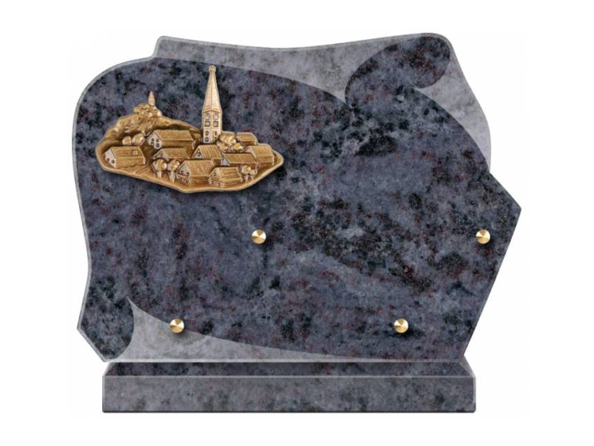 Handmade Granite Memorial Plaque