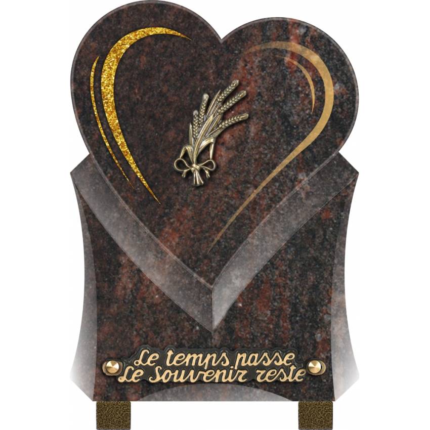 Granite Heart Aesthetic Plaque.