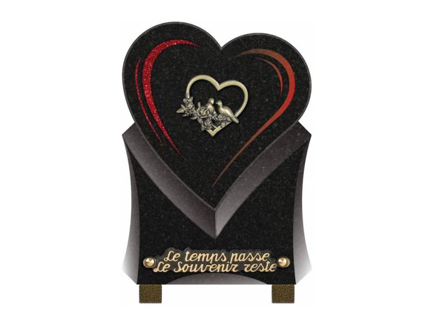 Granite Heart Aesthetic Plaque.