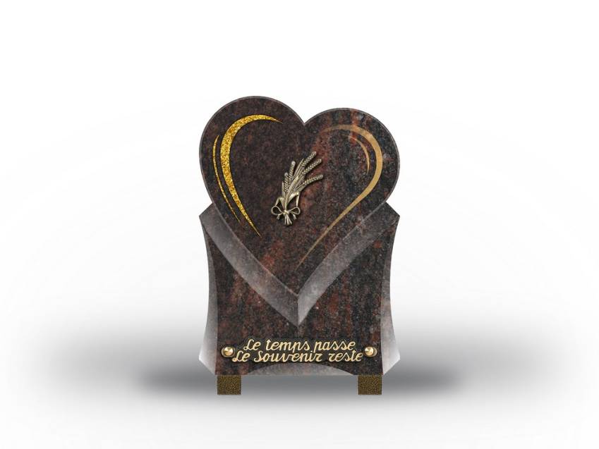 Granite Heart Aesthetic Plaque.