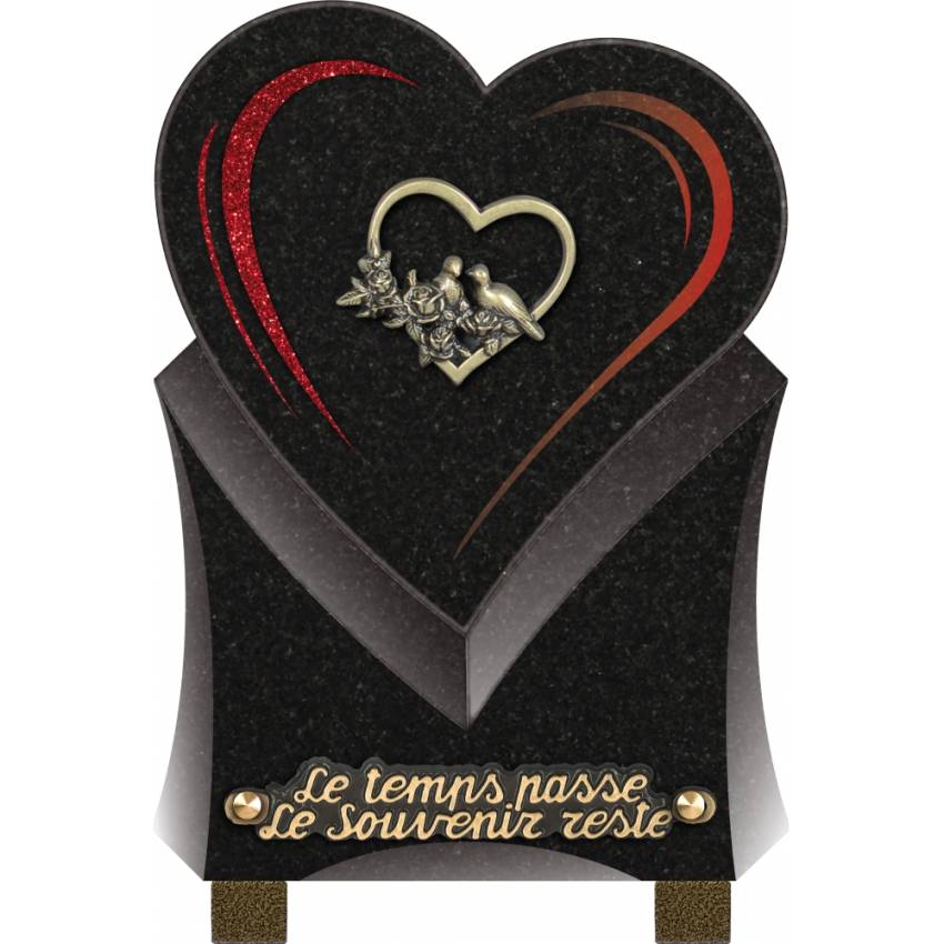 Granite Heart Aesthetic Plaque.