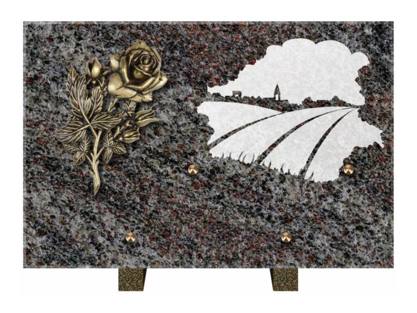 Viloria funeral plaque