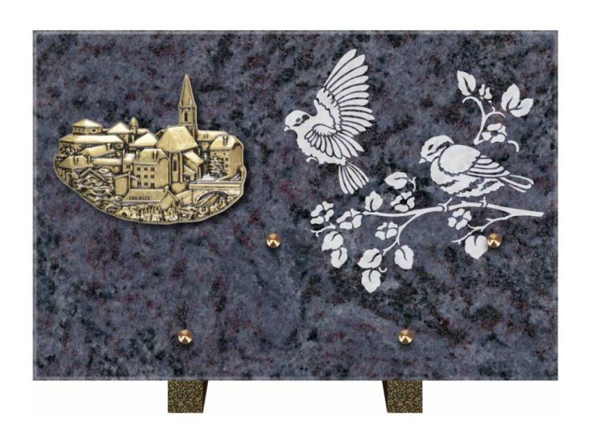 Viloria funeral plaque