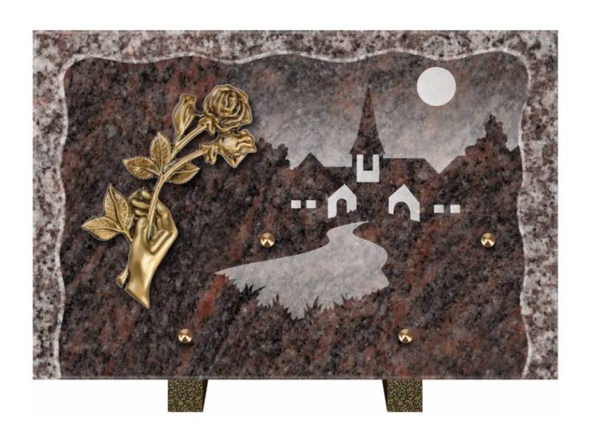 Plaque Granit Rectangle recueil