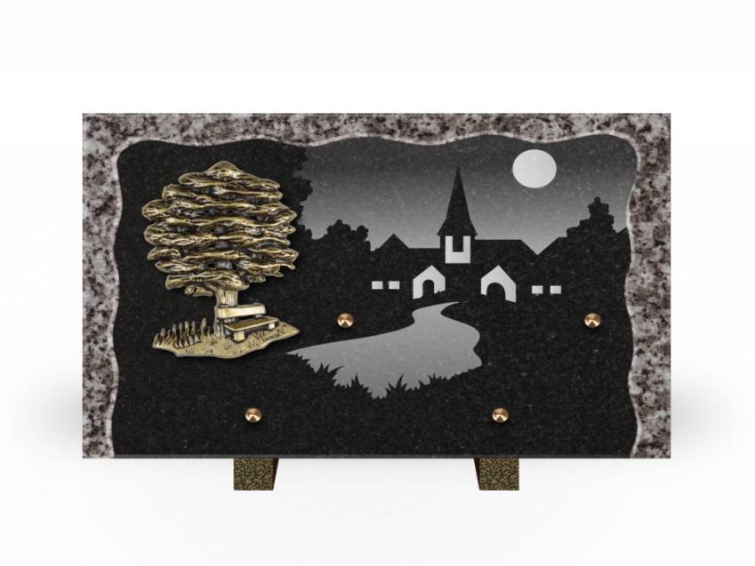 Plaque Granit Rectangle recueil