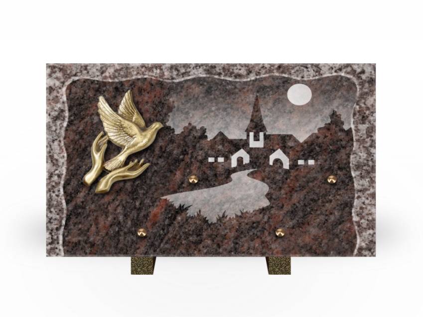 Plaque Granit Rectangle recueil