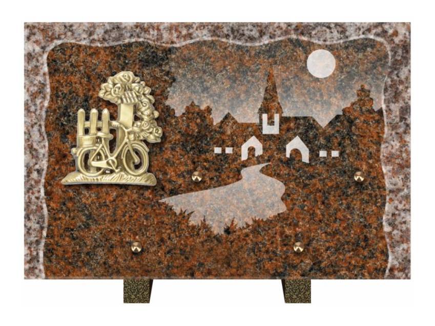 Plaque Granit Rectangle recueil