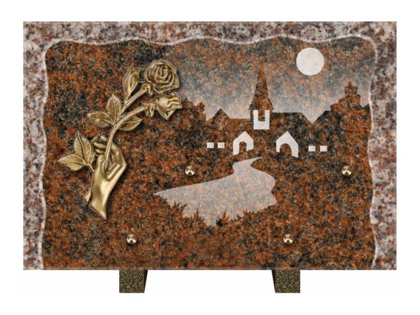 Plaque Granit Rectangle recueil