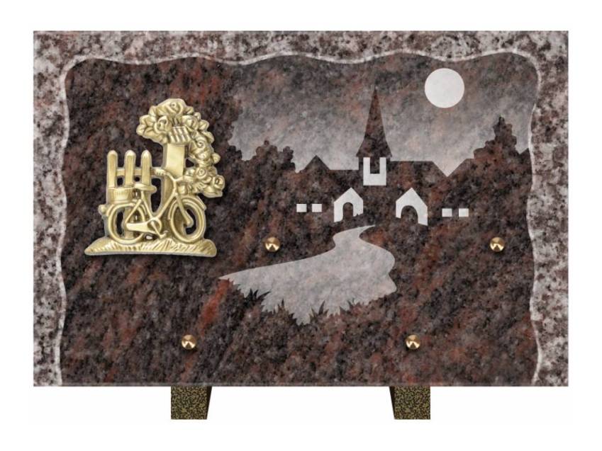 Plaque Granit Rectangle recueil