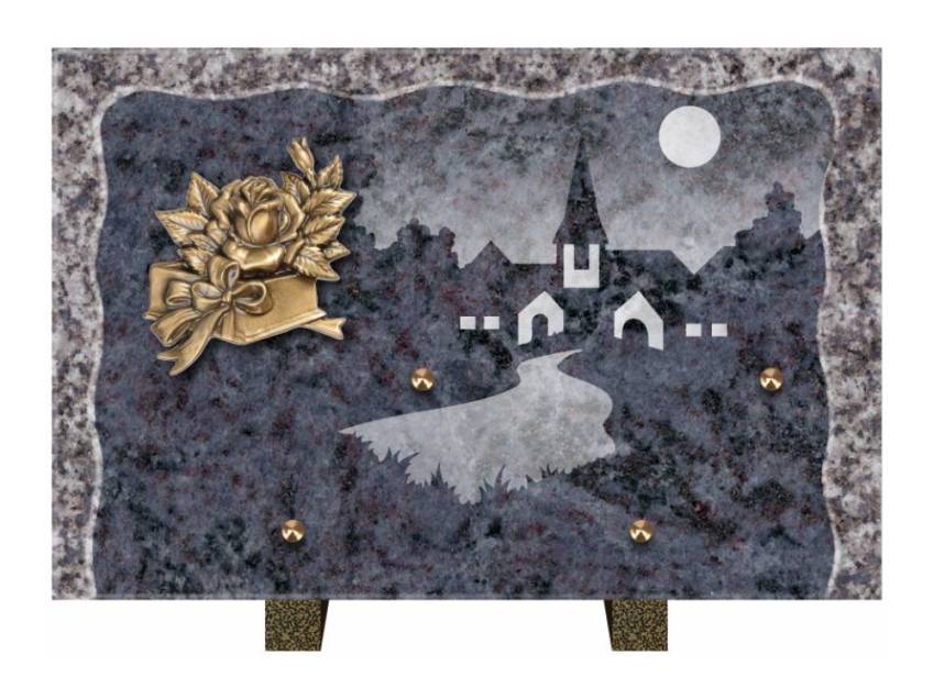 Plaque Granit Rectangle recueil