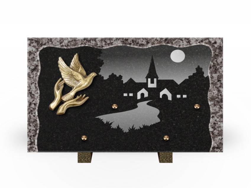 Plaque Granit Rectangle recueil