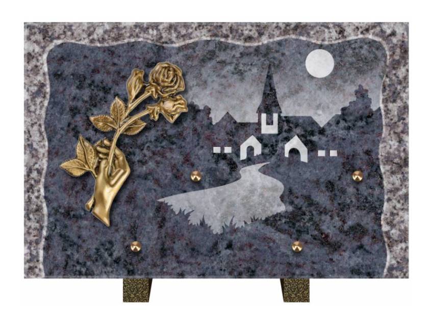 Plaque Granit Rectangle recueil