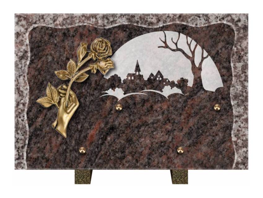 Plaque Granit Rectangle recueil