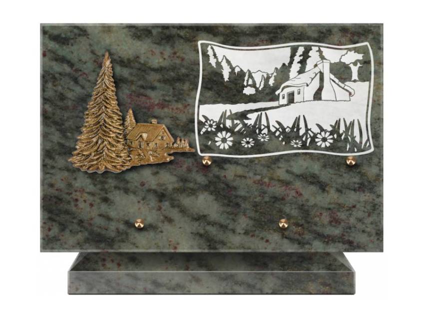 Plaque Granit Rectangle romantique