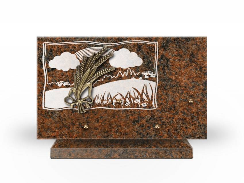 Plaque Granit Rectangle romantique