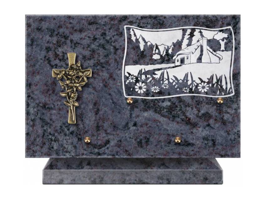 Plaque Granit Rectangle romantique