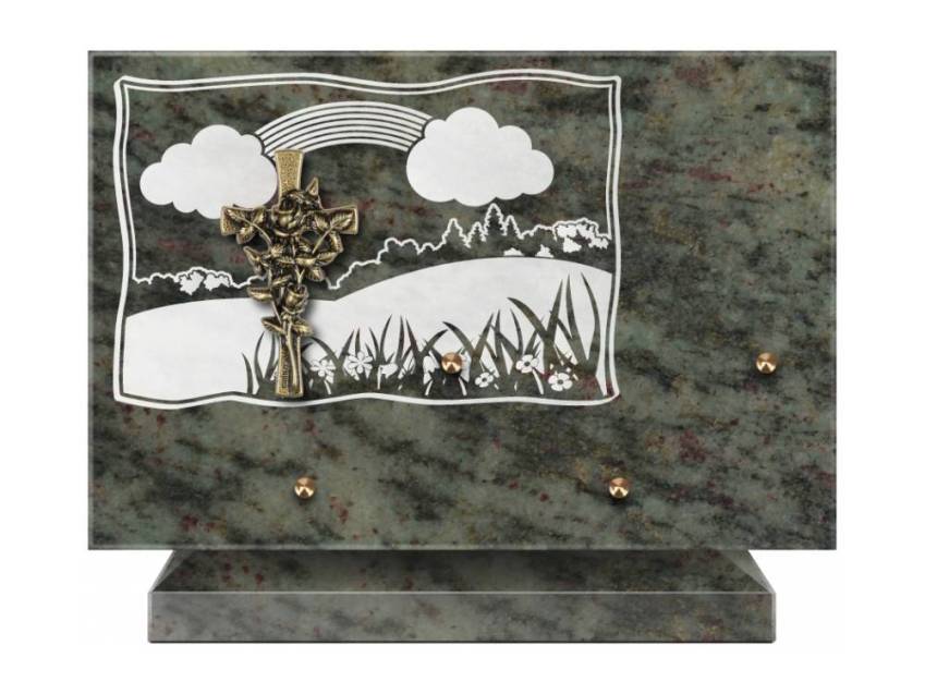 Plaque Granit Rectangle romantique