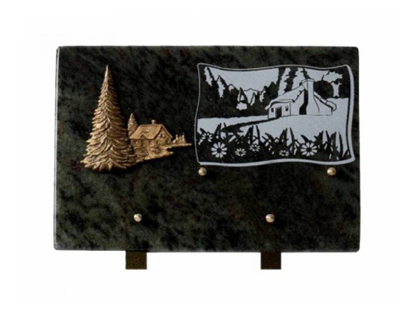 Plaque Granit Rectangle romantique