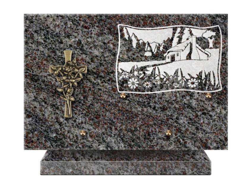 Plaque Granit Rectangle romantique