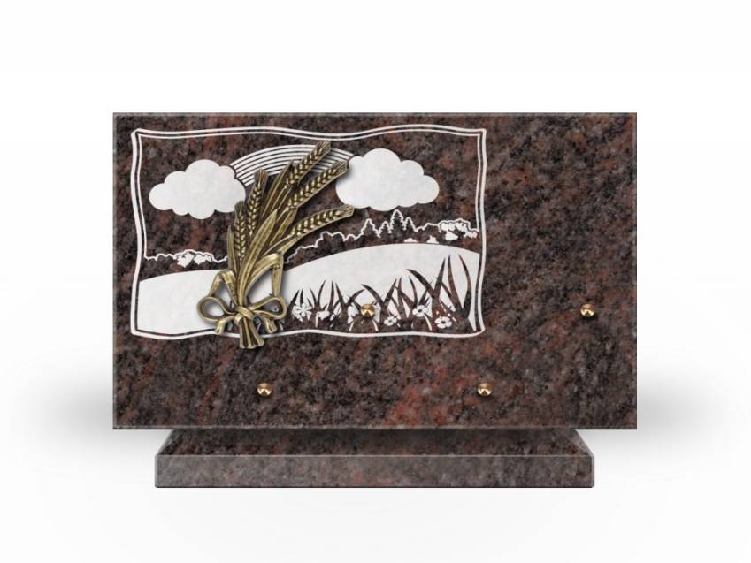 Plaque Granit Rectangle romantique