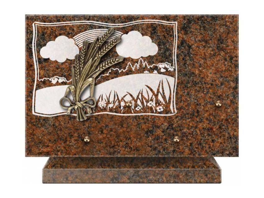 Plaque Granit Rectangle romantique