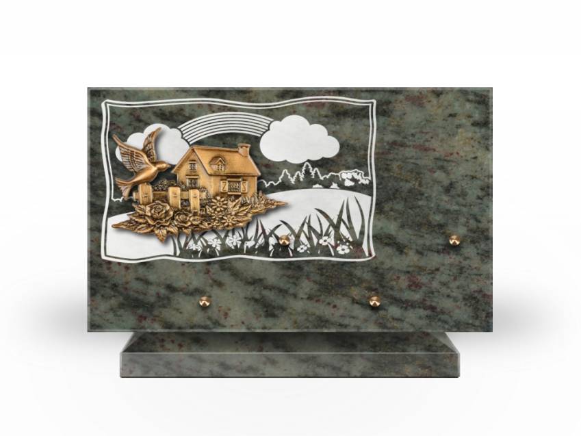 Plaque Granit Rectangle romantique