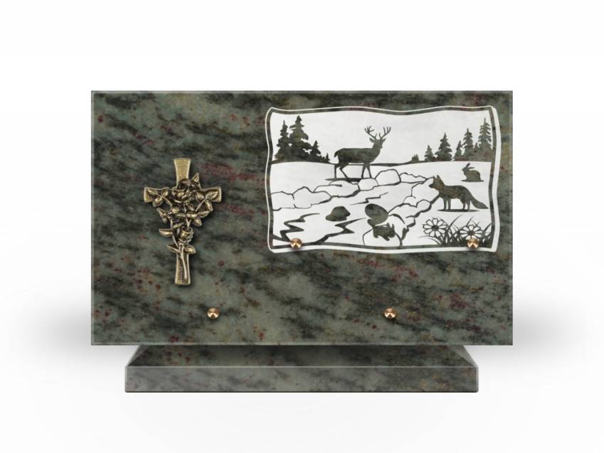 Plaque Granit Rectangle romantique